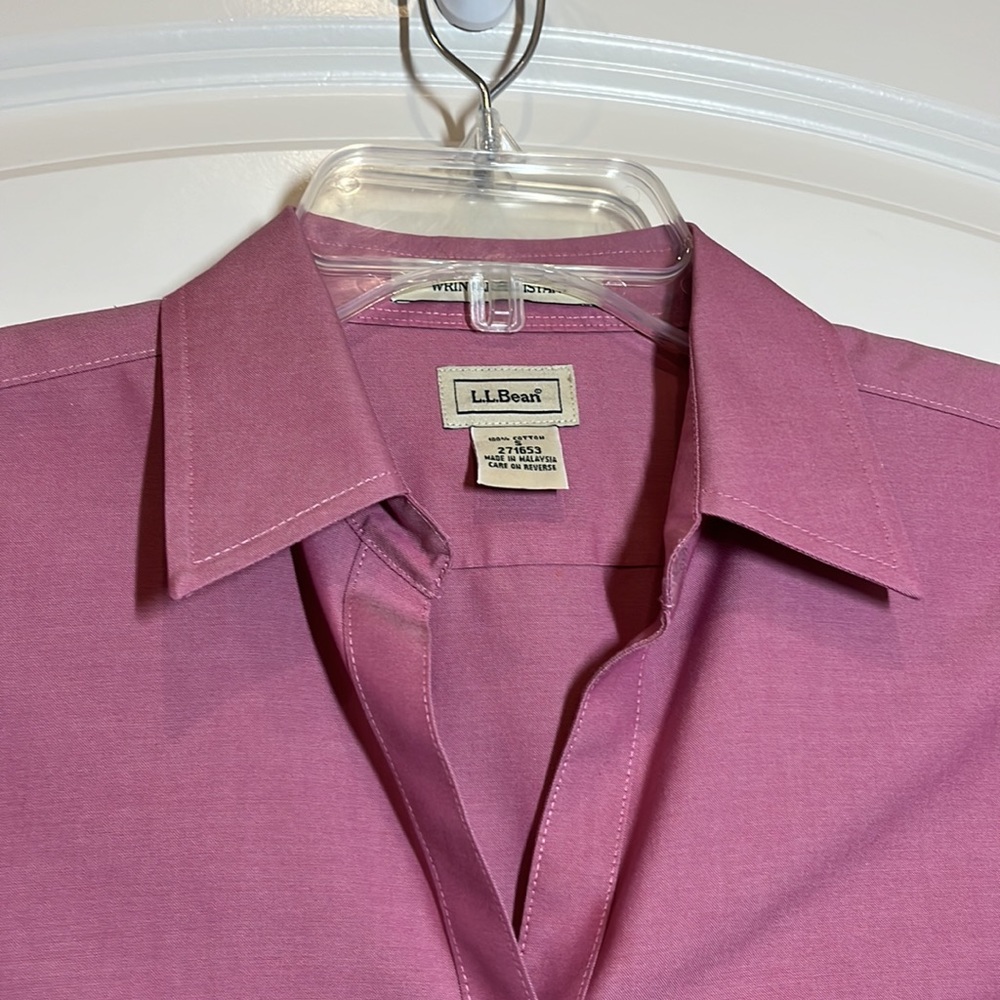 Ll Bean Wrinkle Resistant Button Down - image 4